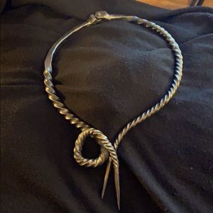 Custom welded choker necklace.